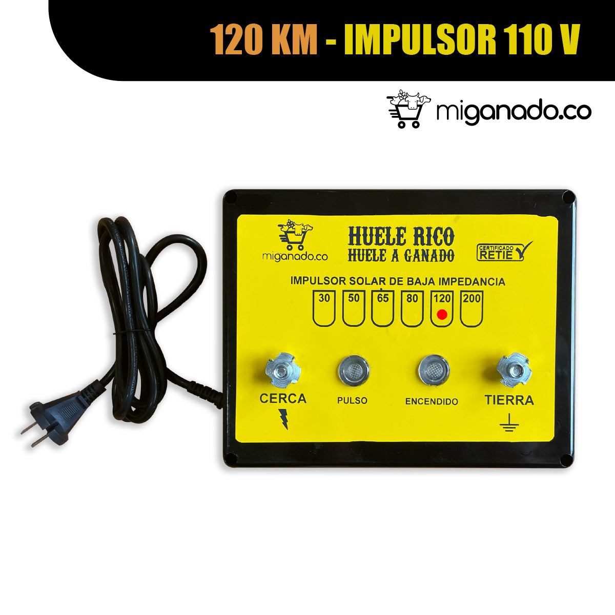 120 km - Impulsor 110 Voltios AC
