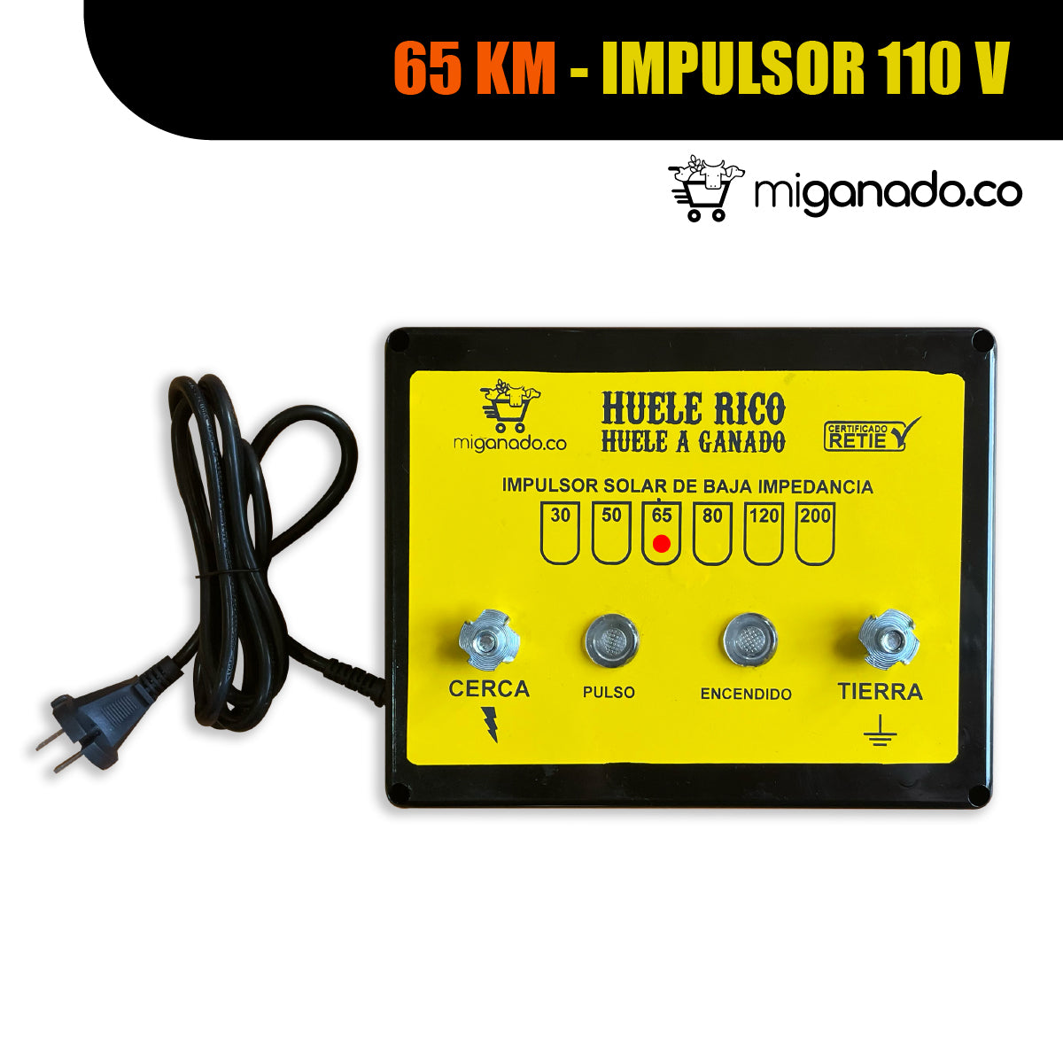 65 km - Impulsor 110 Voltios AC