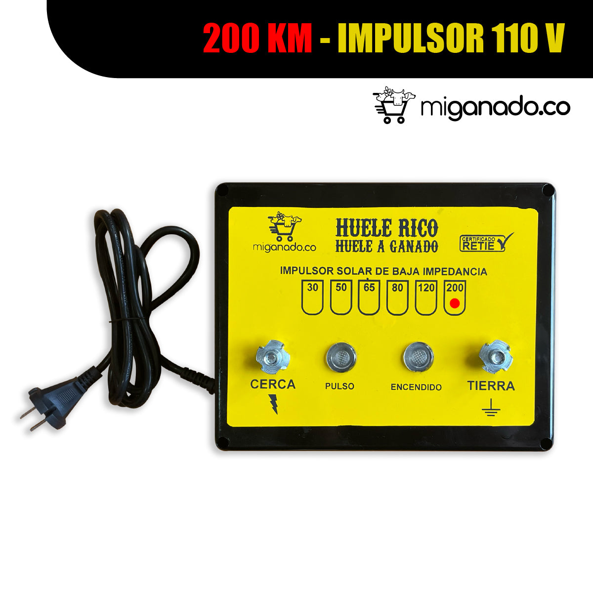 200 km - Impulsor 110 Voltios AC