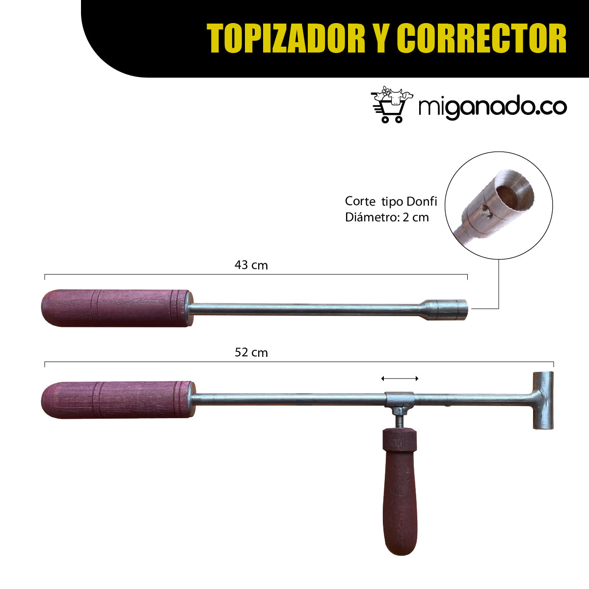 Topizador Donfi y corrector en T