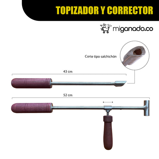 Topizador Salchichón y corrector en T