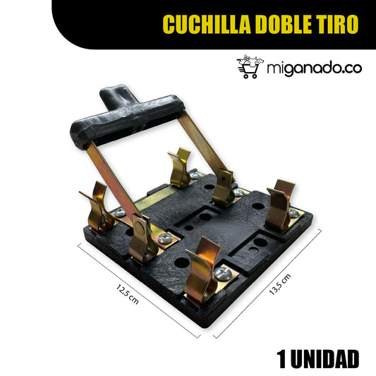 Cuchilla doble tiro