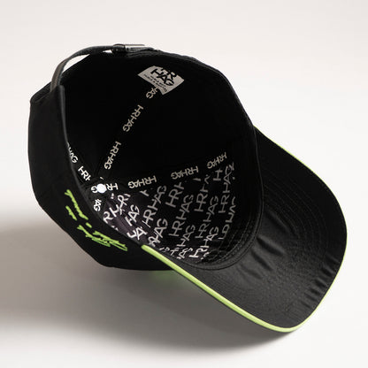 Gorra HRHG (negra y verde neon)