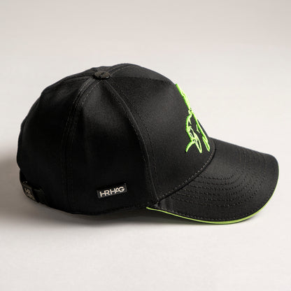Gorra HRHG (negra y verde neon)