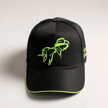 Gorra HRHG (negra y verde neon)