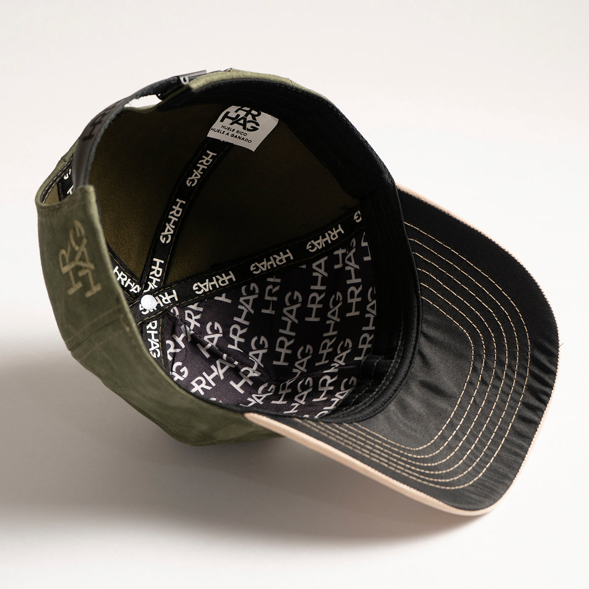 Gorra HRHG (verde y beige )