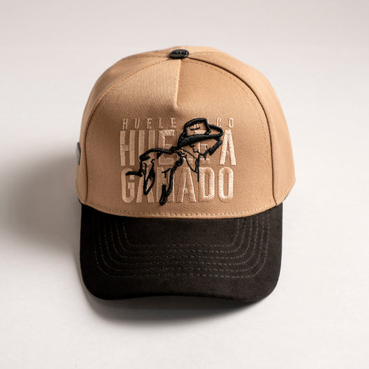 Gorra HRHG (café claro y negra)