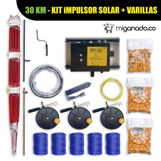 30 km - Kit impulsor solar mini + Varillas