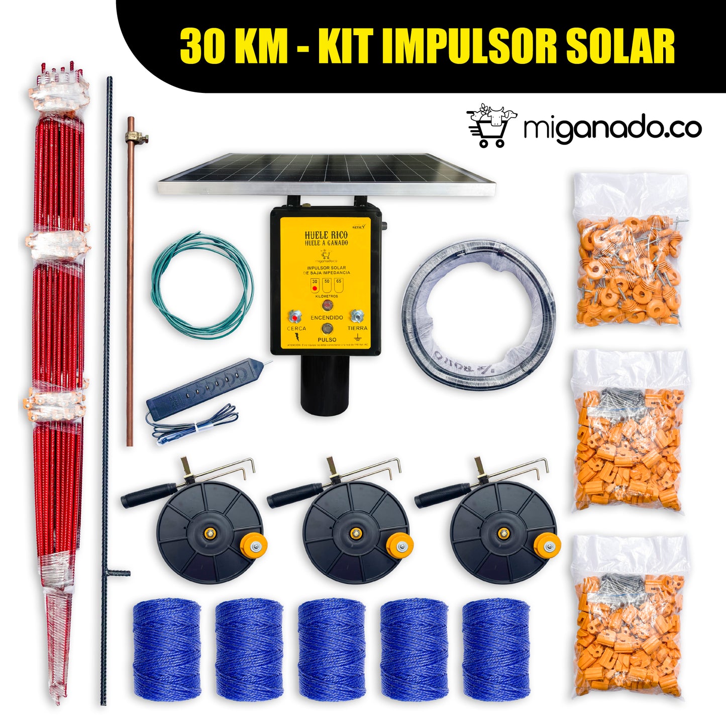 30 km - Kit impulsor solar portátil